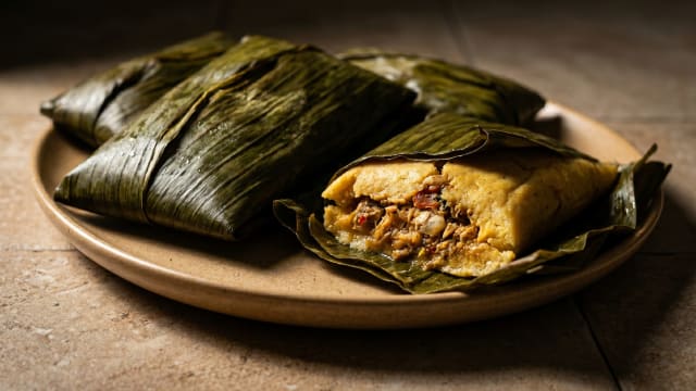 Equatoguinean Corn and Fish Leaf Parcels