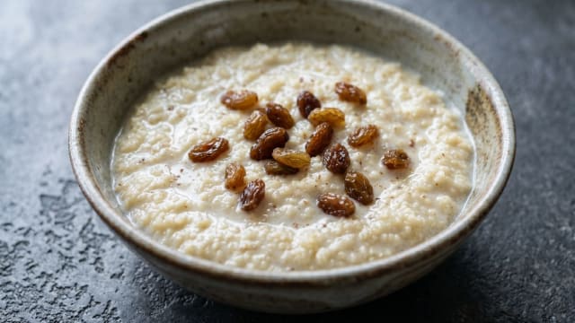 Chakery (Sweet Couscous and Yogurt Pudding)
