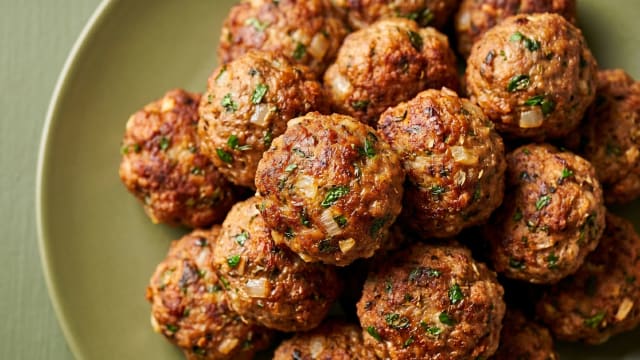 Keftedes (Greek Herb Meatballs)