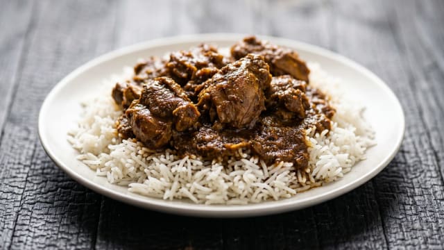Guyanese Duck Curry with Rice