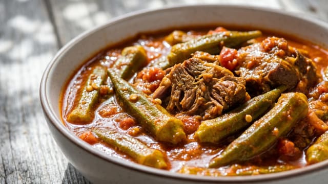 Bamya (Iraqi Okra and Lamb Stew)