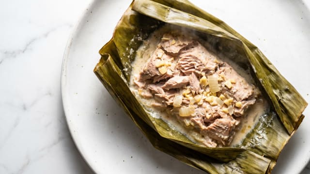 Kiribati-Style Coconut-Baked Tuna Parcels