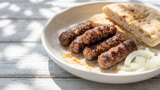 Qebapa (Grilled Beef and Lamb Sausages)