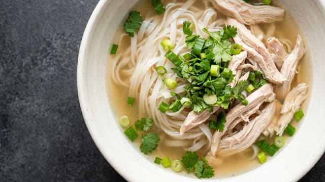 Khao Piak Sen (Lao Chicken Noodle Soup)