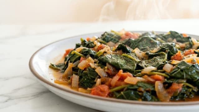 Moroho oa Mokopu (Pumpkin Leaf Greens)