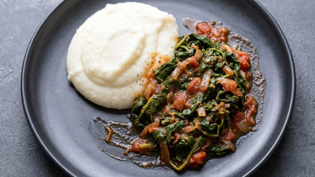 Papa le Moroho (Maize Porridge with Greens)