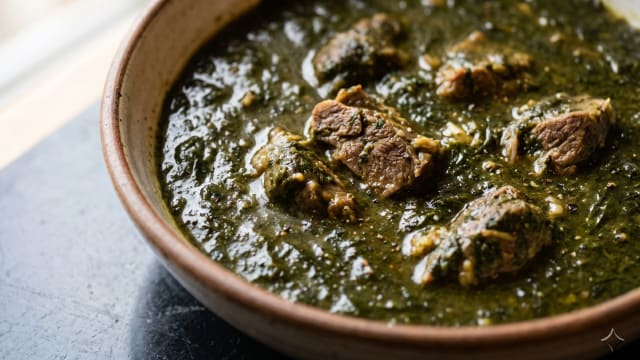 Molokhia (Jute Leaf Stew with Lamb)