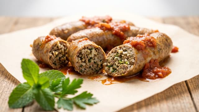 Osban (Rice-Stuffed Lamb Sausage)