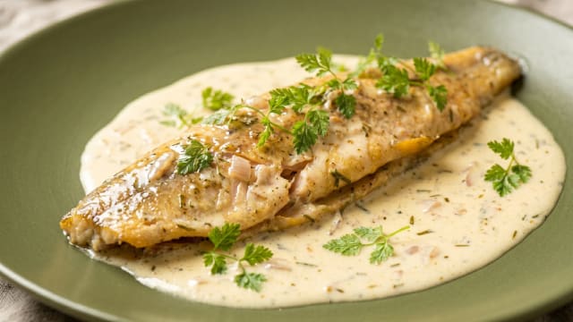 F'rell am Rèisleck (Trout in Riesling Sauce)