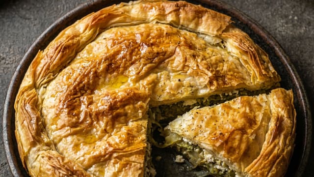 Zelnik (Cabbage and Cheese Phyllo Pie)
