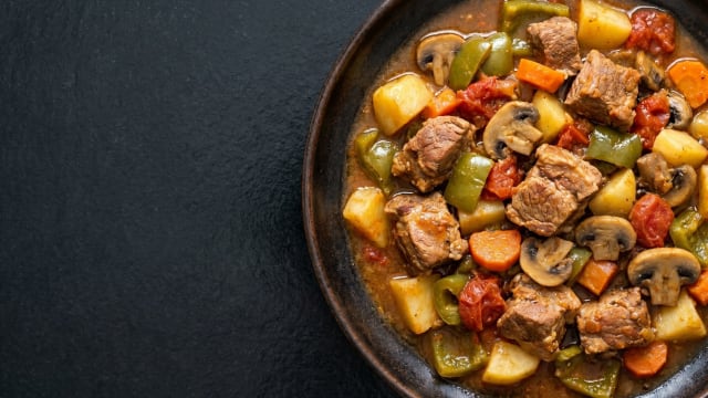 Selsko Meso (Pork and Mushroom Stew)