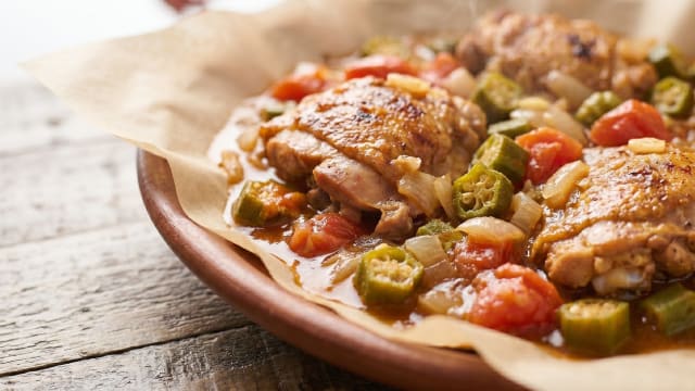 Malawian Chicken and Okra Stew