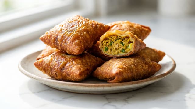 Bajiya (Fried Tuna Pastries)