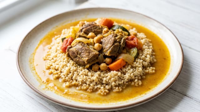 Mauritanian Lamb and Vegetable Couscous