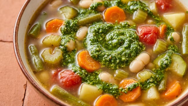 Soupe au Pistou (Vegetable and Bean Soup with Basil)