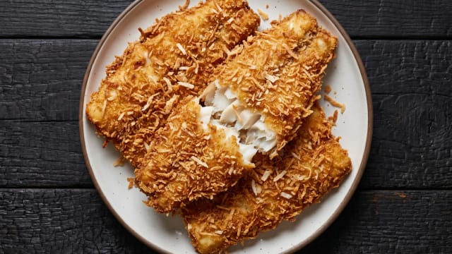 Coconut-Crusted Fried Fish