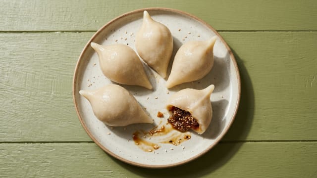 Yomari (Steamed Rice Dumplings with Jaggery and Sesame)