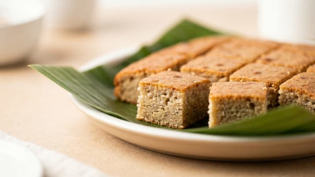 Niue-Style Banana and Coconut Pudding Cake