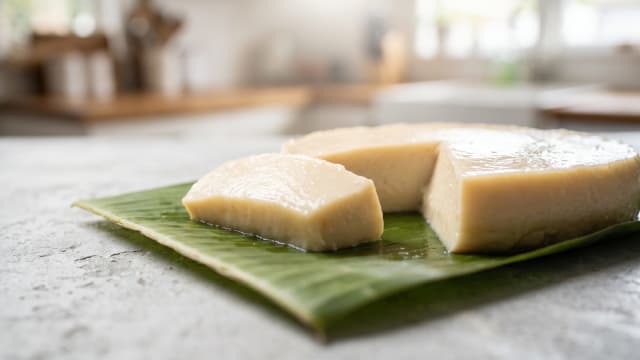 Niue-Style Coconut Arrowroot Pudding