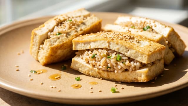 Dububap (Rice-Stuffed Fried Tofu)