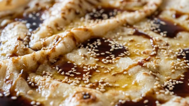 Khubz Ragag with Date Syrup and Ghee