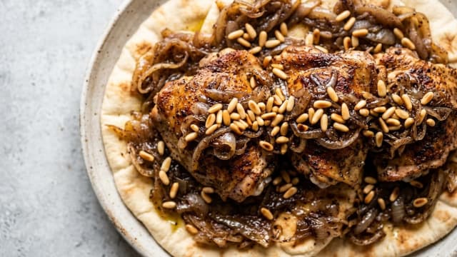 Musakhan (Sumac Chicken with Onions and Bread)
