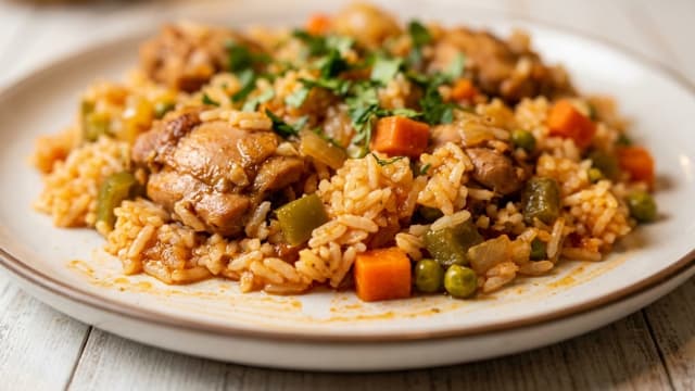 Arroz con Pollo (Panamanian Chicken and Rice)