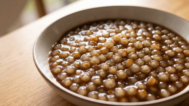 Pisua (Tapioca in Coconut Caramel)