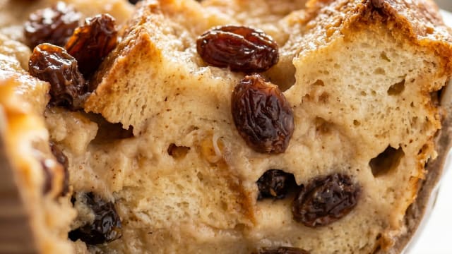 Coconut Raisin Bread Pudding