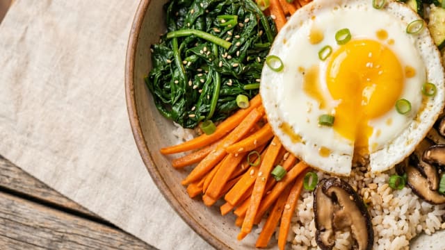 Bibimbap (Korean Mixed Rice with Vegetables)