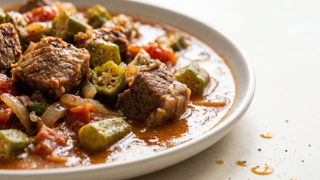 Bamia (Beef and Okra Stew)