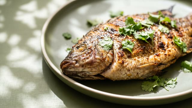 Grilled Tilapia with Lemon and Coriander