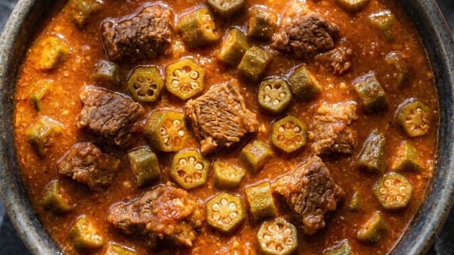 Bamia (Okra and Beef Stew)