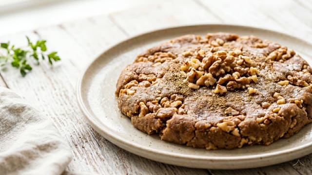 Halvaitar (Flour Halva with Walnuts)
