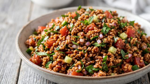 Kısır (Bulgur and Herb Salad)