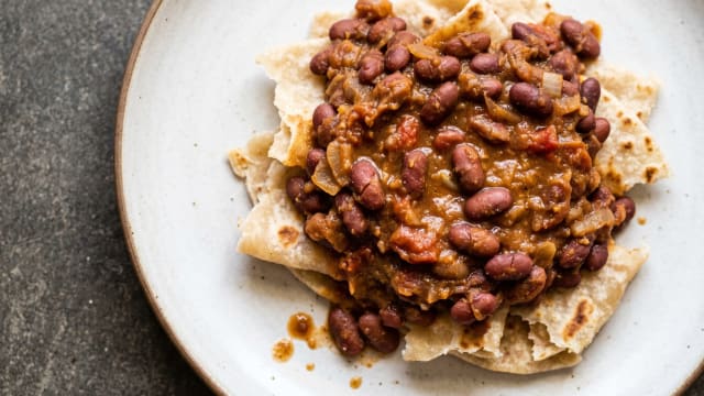 Beans with Chapati