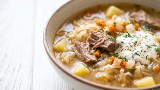 Kapusniak (Sauerkraut and Pork Soup)