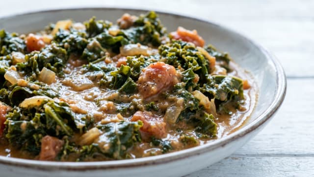Muriwo Unedovi (Leafy Greens in Peanut Sauce)