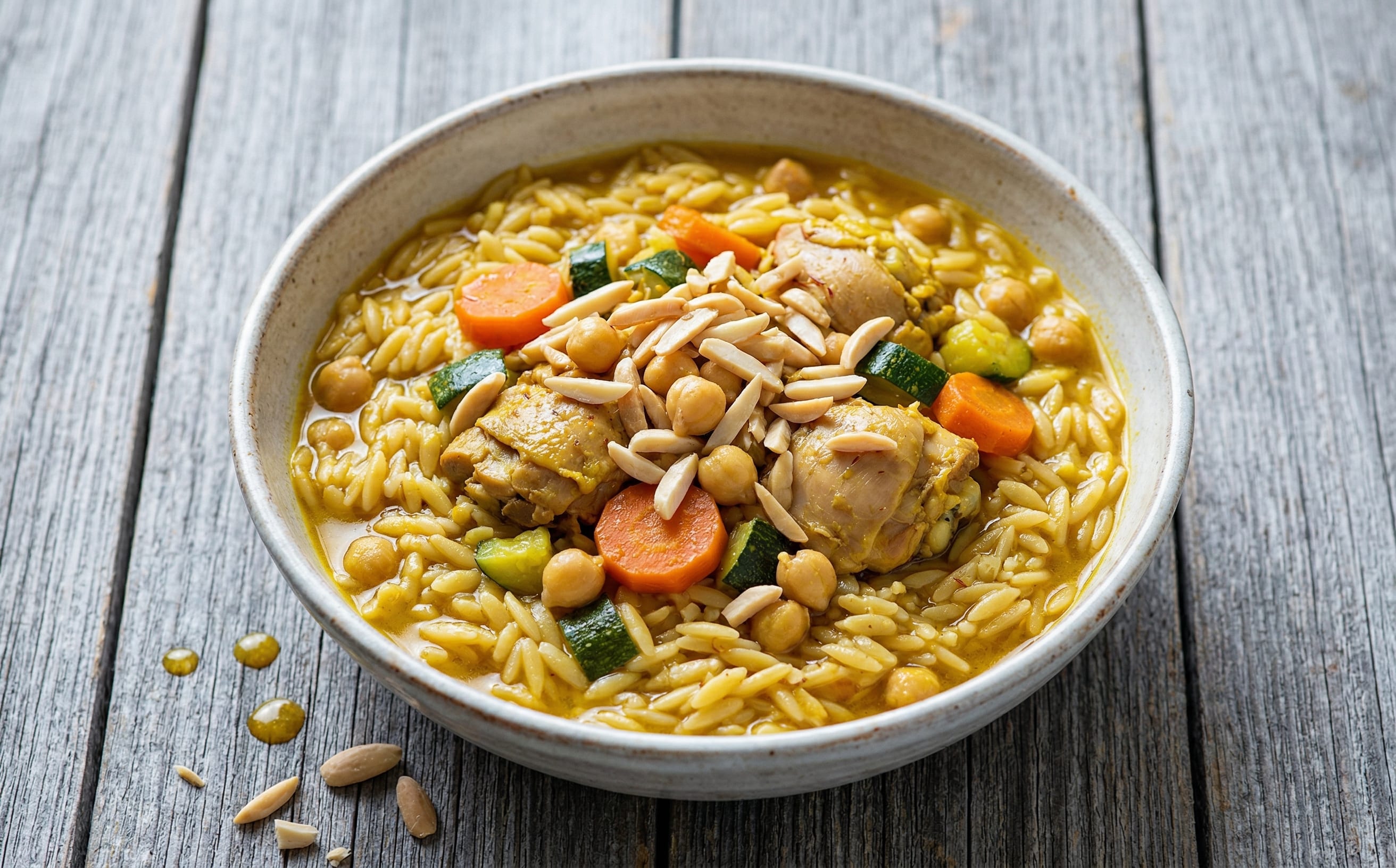 Tlitli (Algerian Pasta with Chicken and Chickpeas)