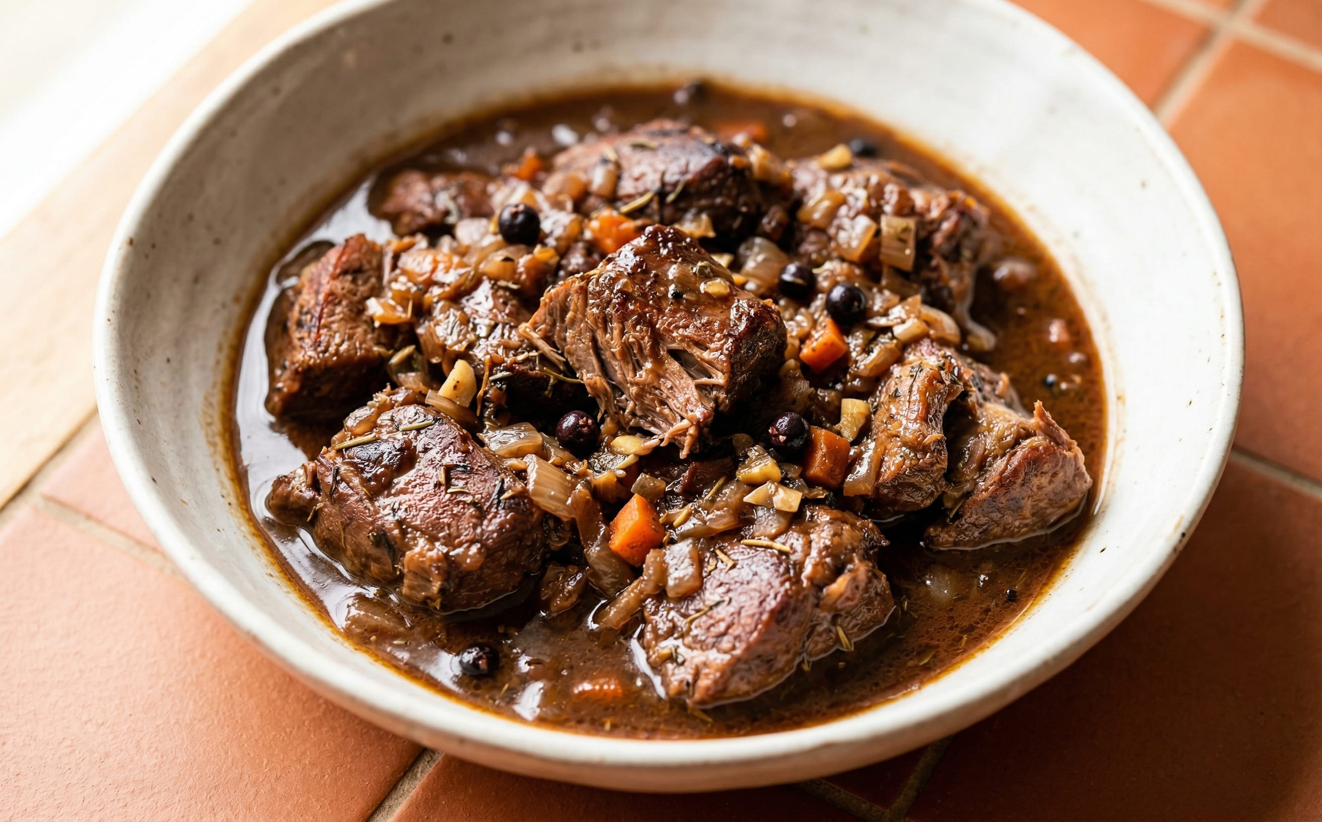 Civet de Senglar (Wild Boar in Red Wine)