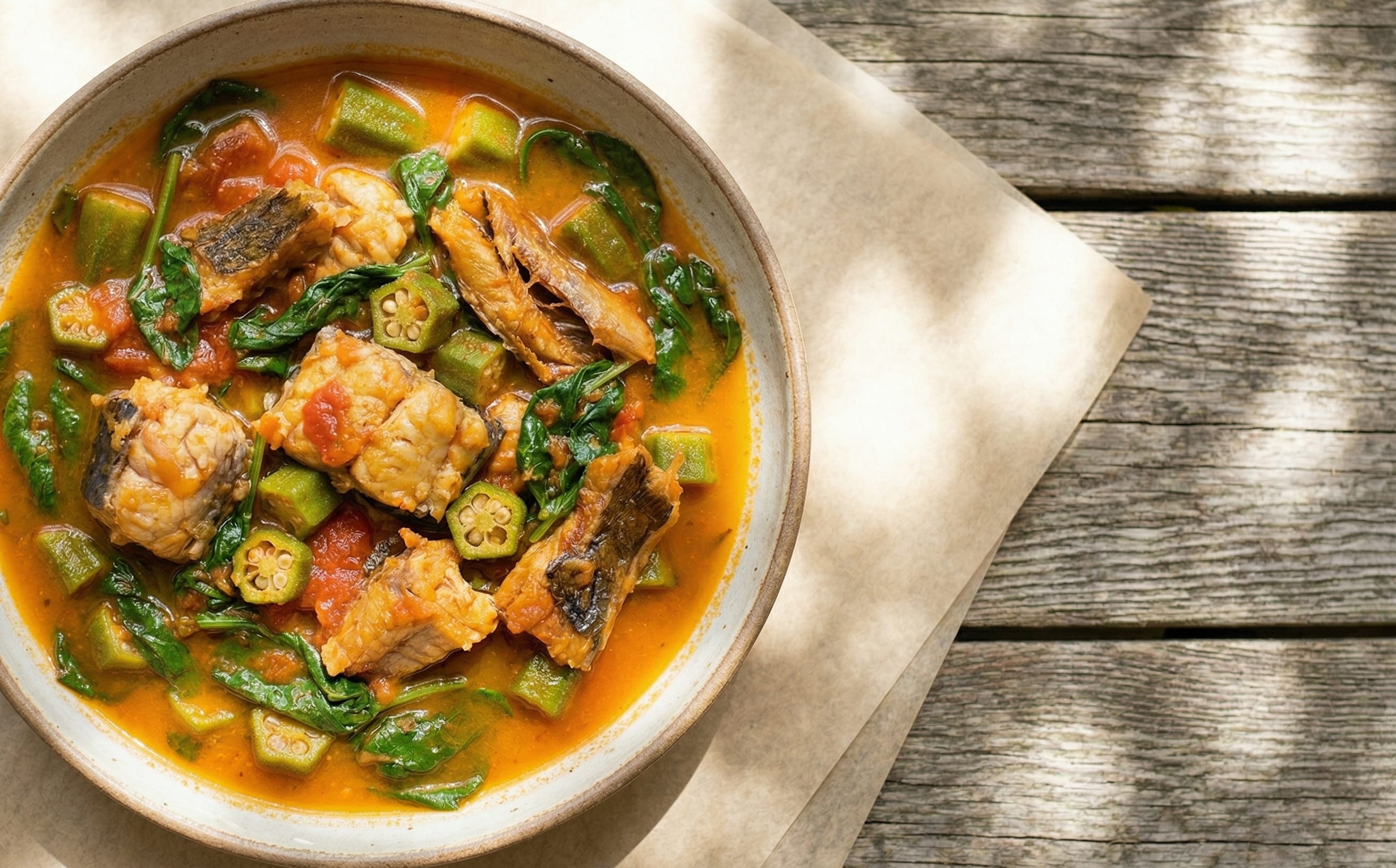 Calulu de Peixe (Fish and Greens Stew)
