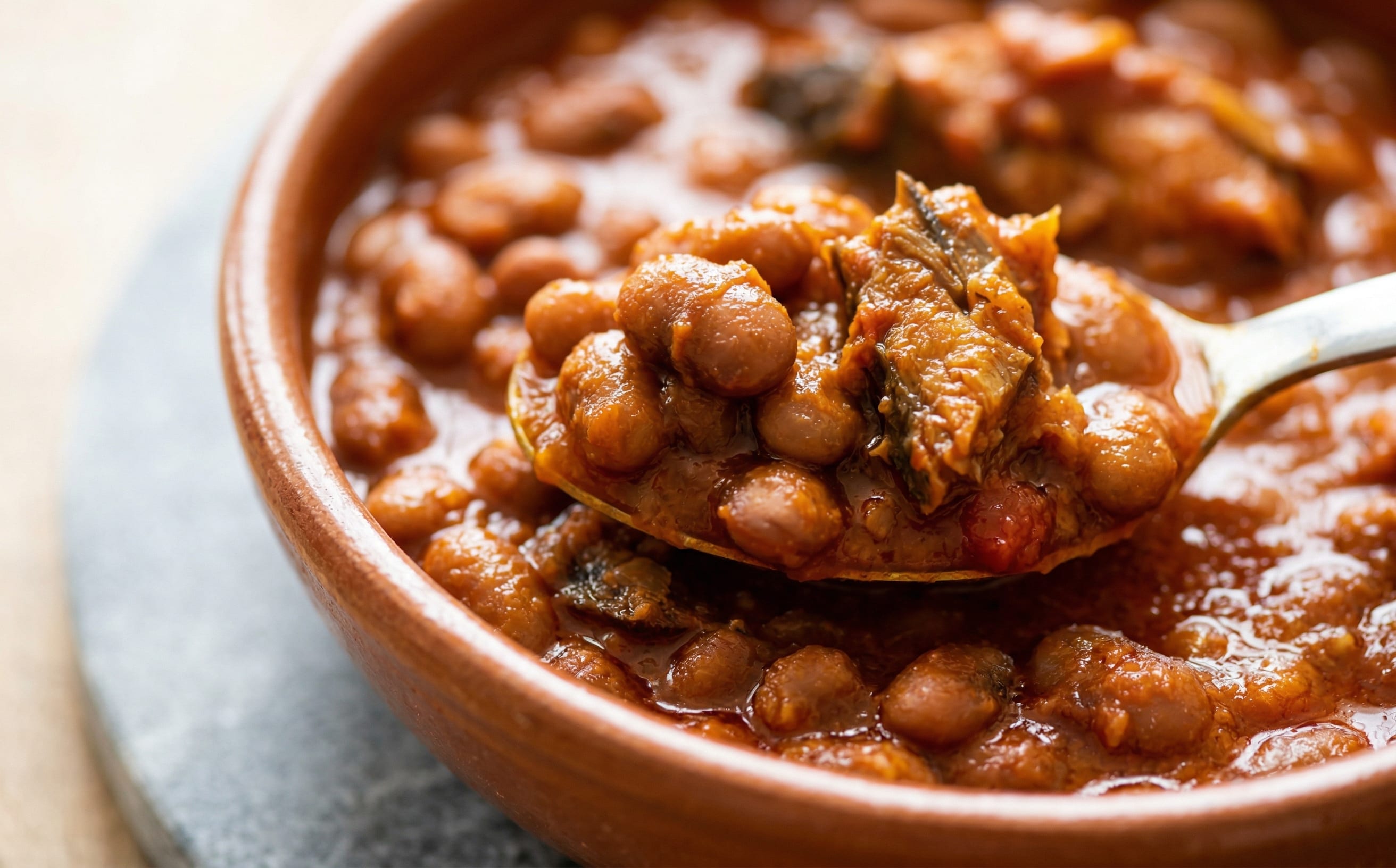 Angolan Palm Oil Beans with Smoked Fish
