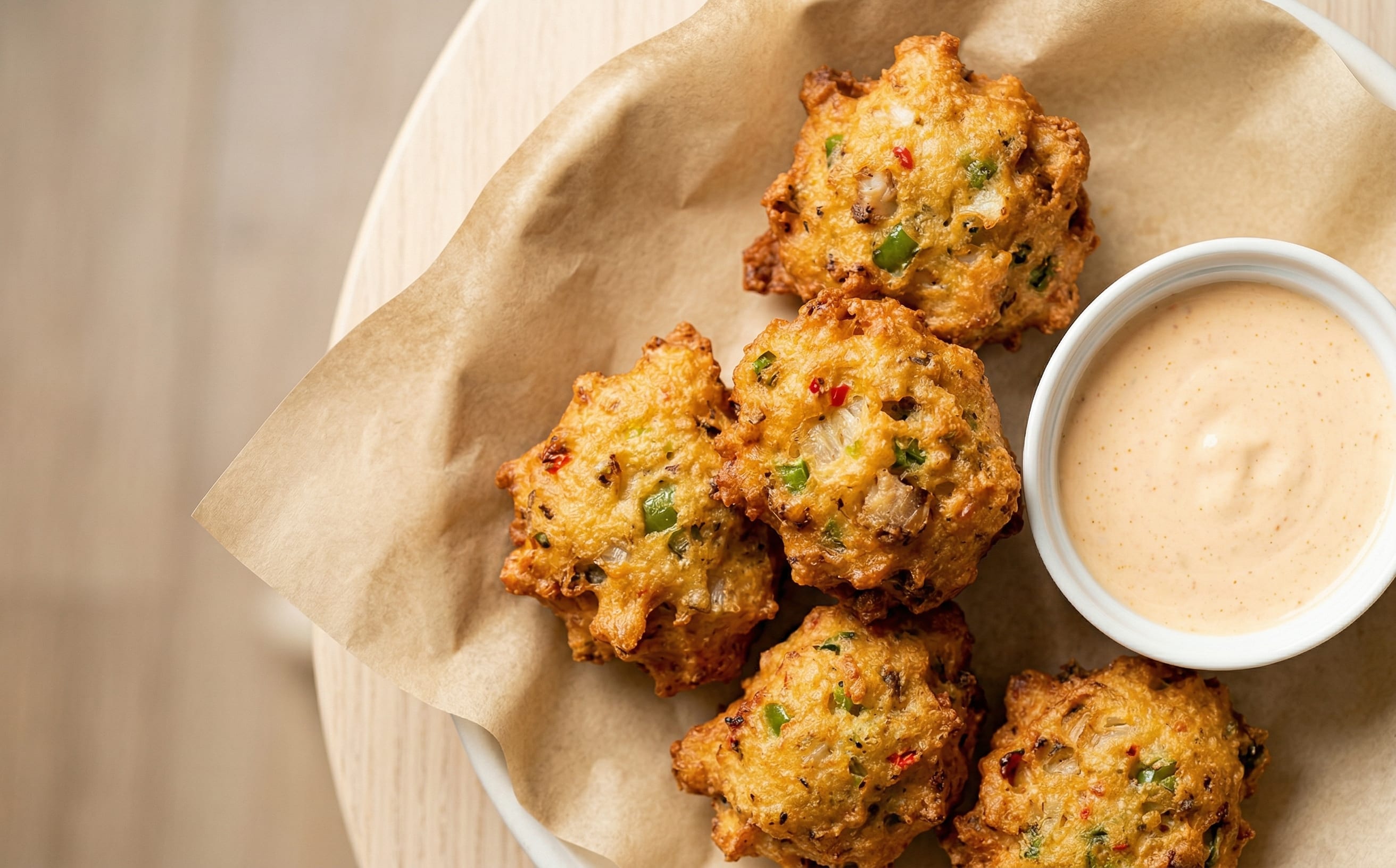 Conch Fritters with Lime Dip