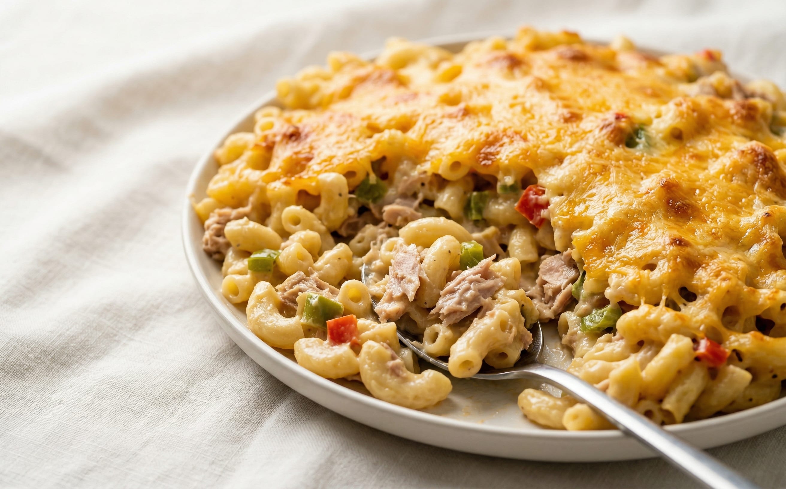 Antiguan Macaroni and Tuna Bake