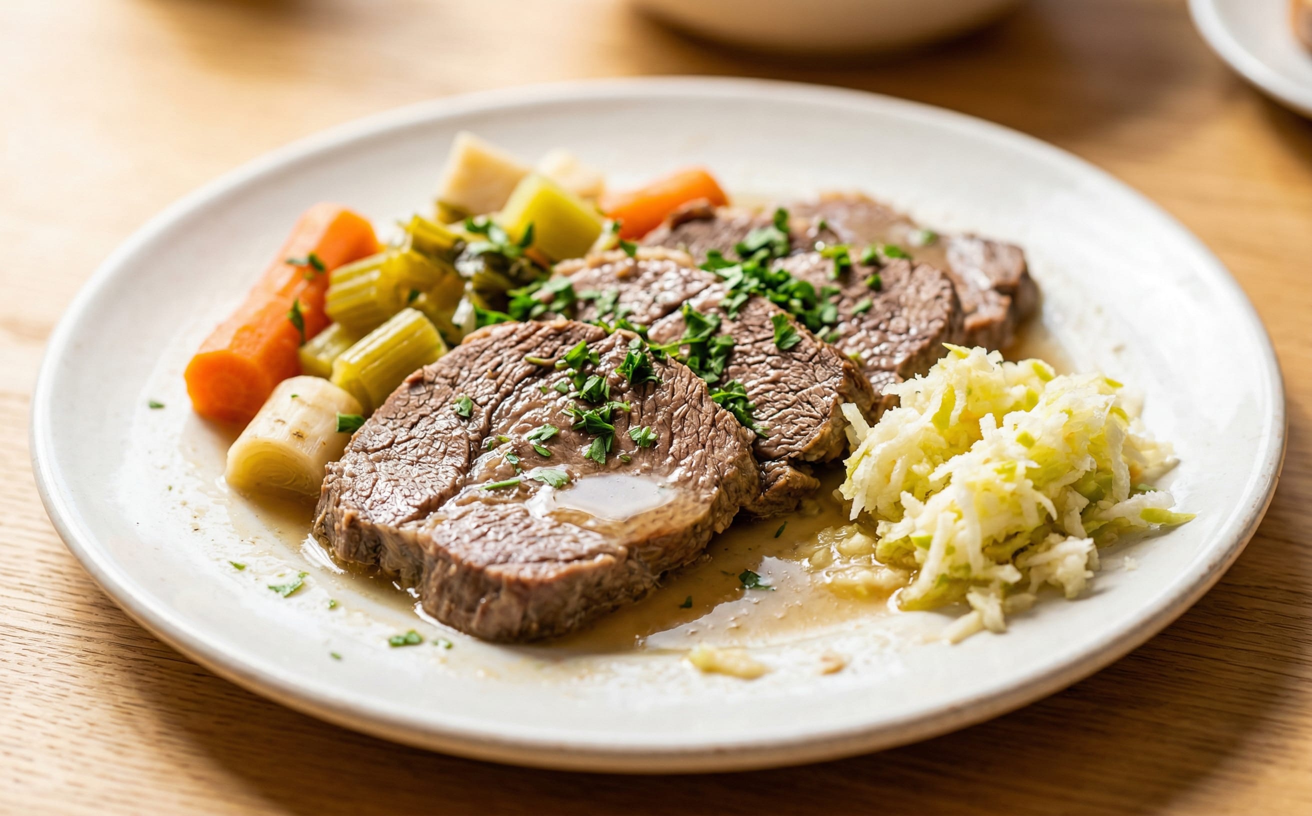 Tafelspitz (Boiled Beef with Apple and Horseradish)