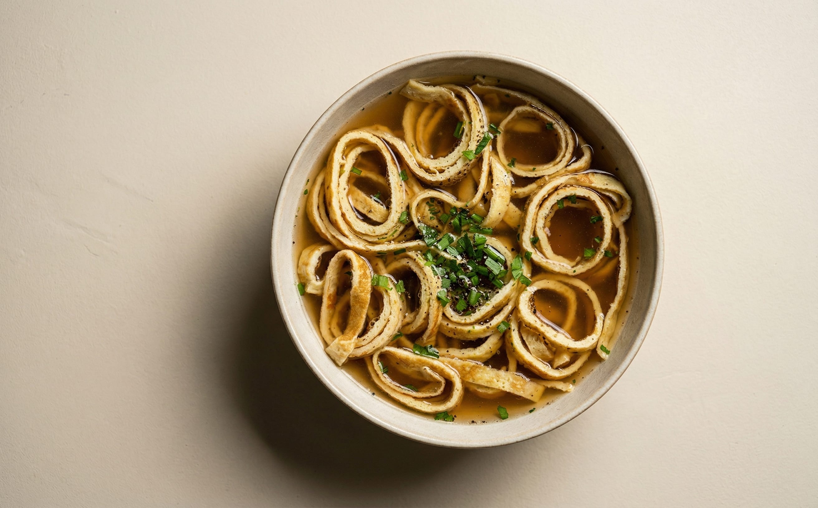 Frittatensuppe (Pancake Strip Soup)