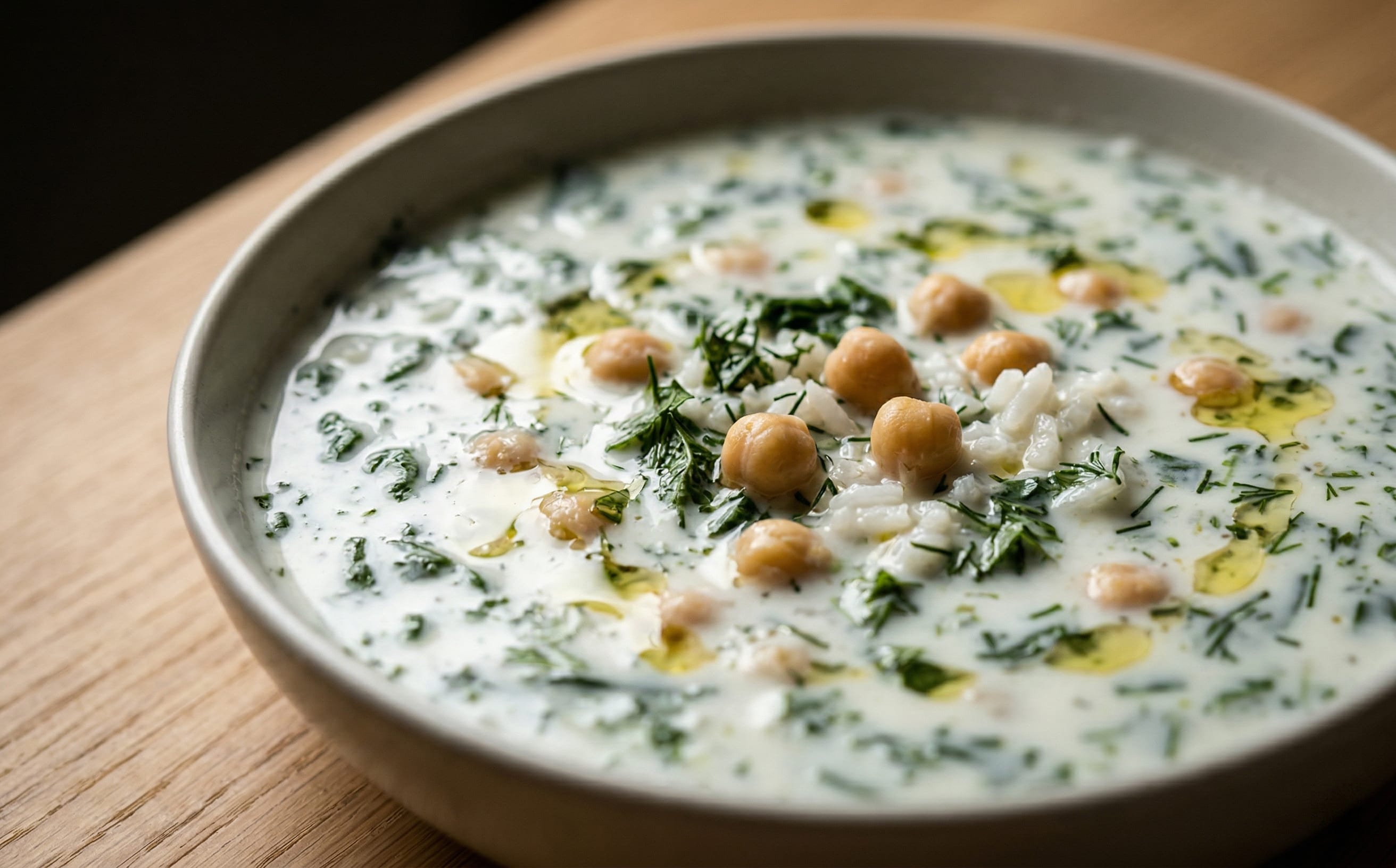 Dovğa (Herb Yogurt Soup)