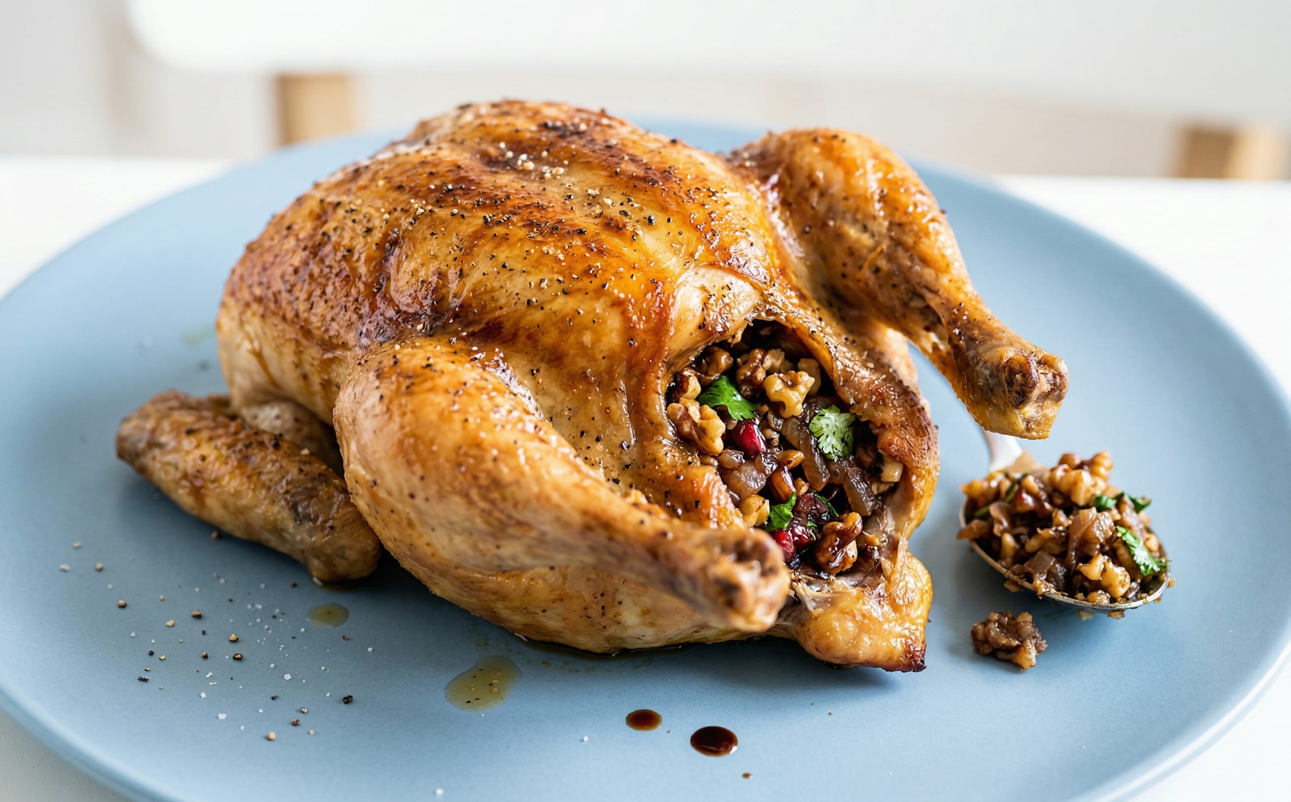 Toyuq Ləvəngisi (Walnut-Stuffed Roast Chicken)