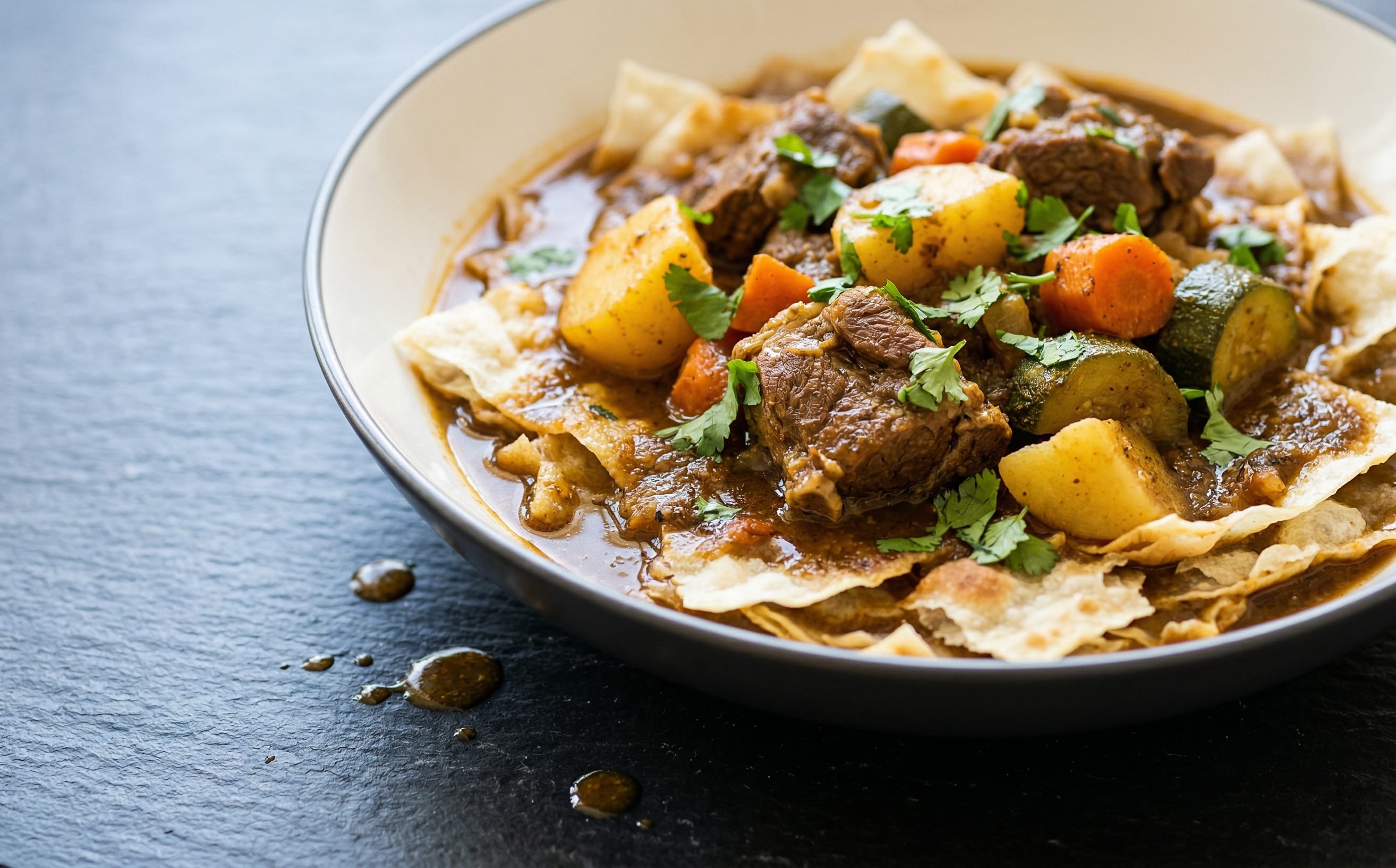 Thareed (Lamb Stew with Raqaq)