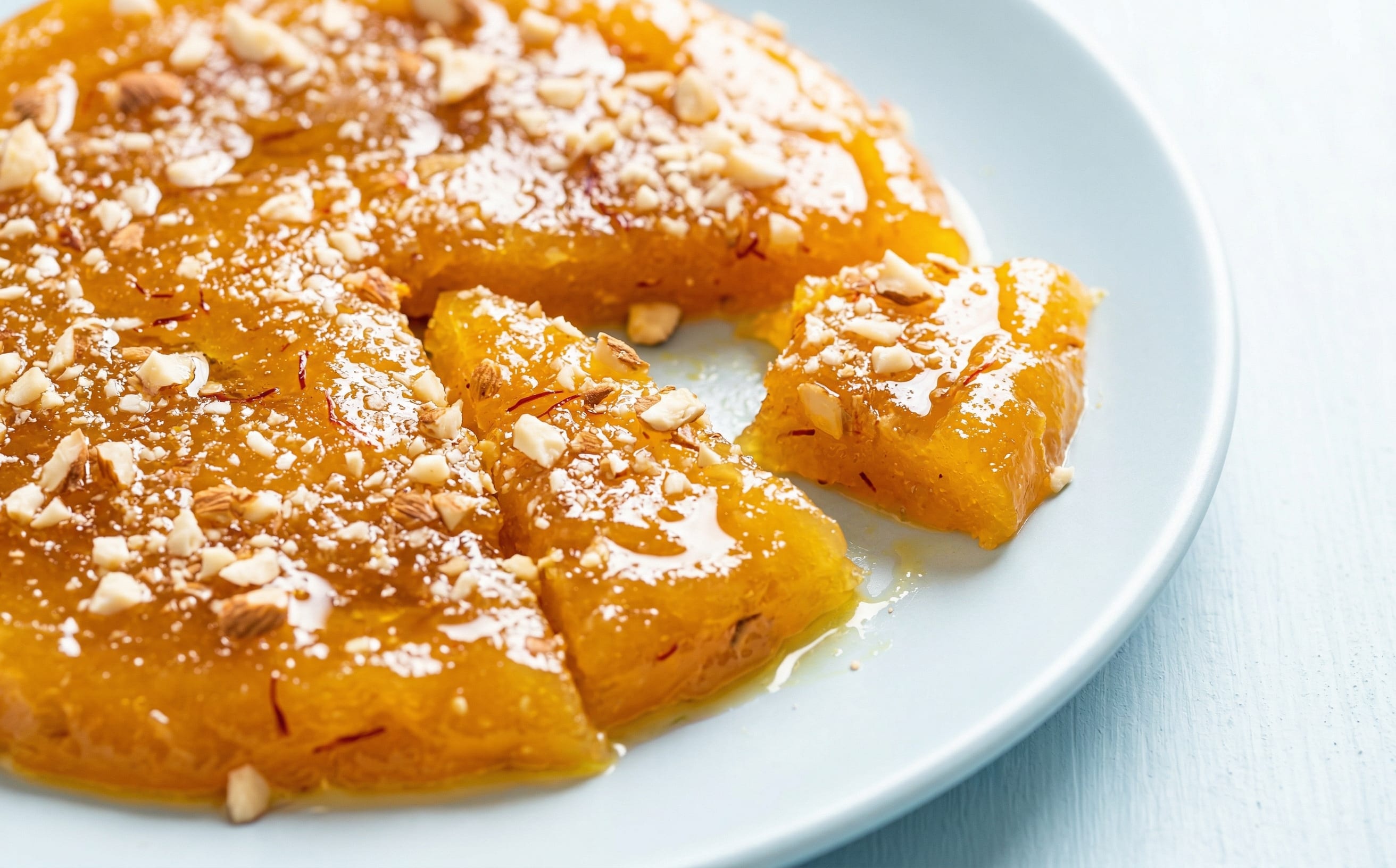 Bahraini Halwa (Saffron and Rose Confection)